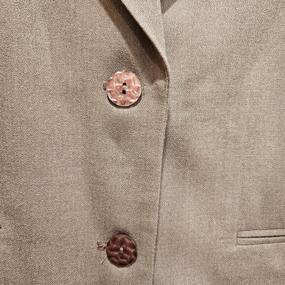 Norton McNaughten Skirt Blazer Set Womens 10 Brown Jacket Pencil Skirt USA Made - Picture 15 of 15